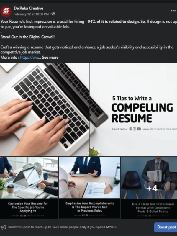 Facebook Posting Design