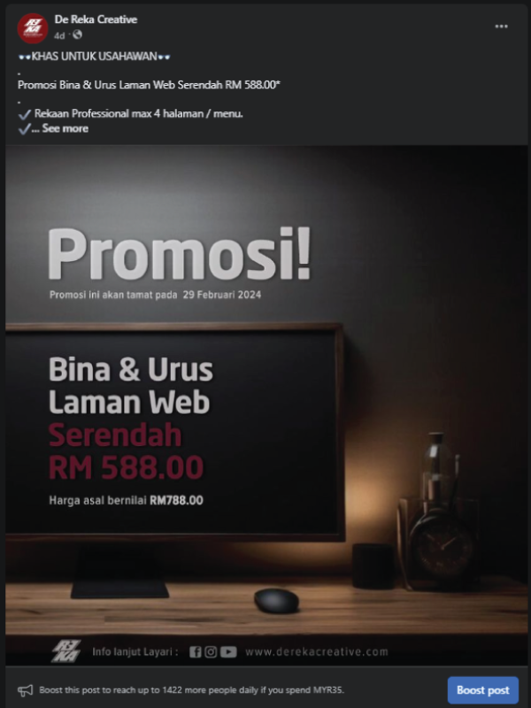 Facebook Posting Design